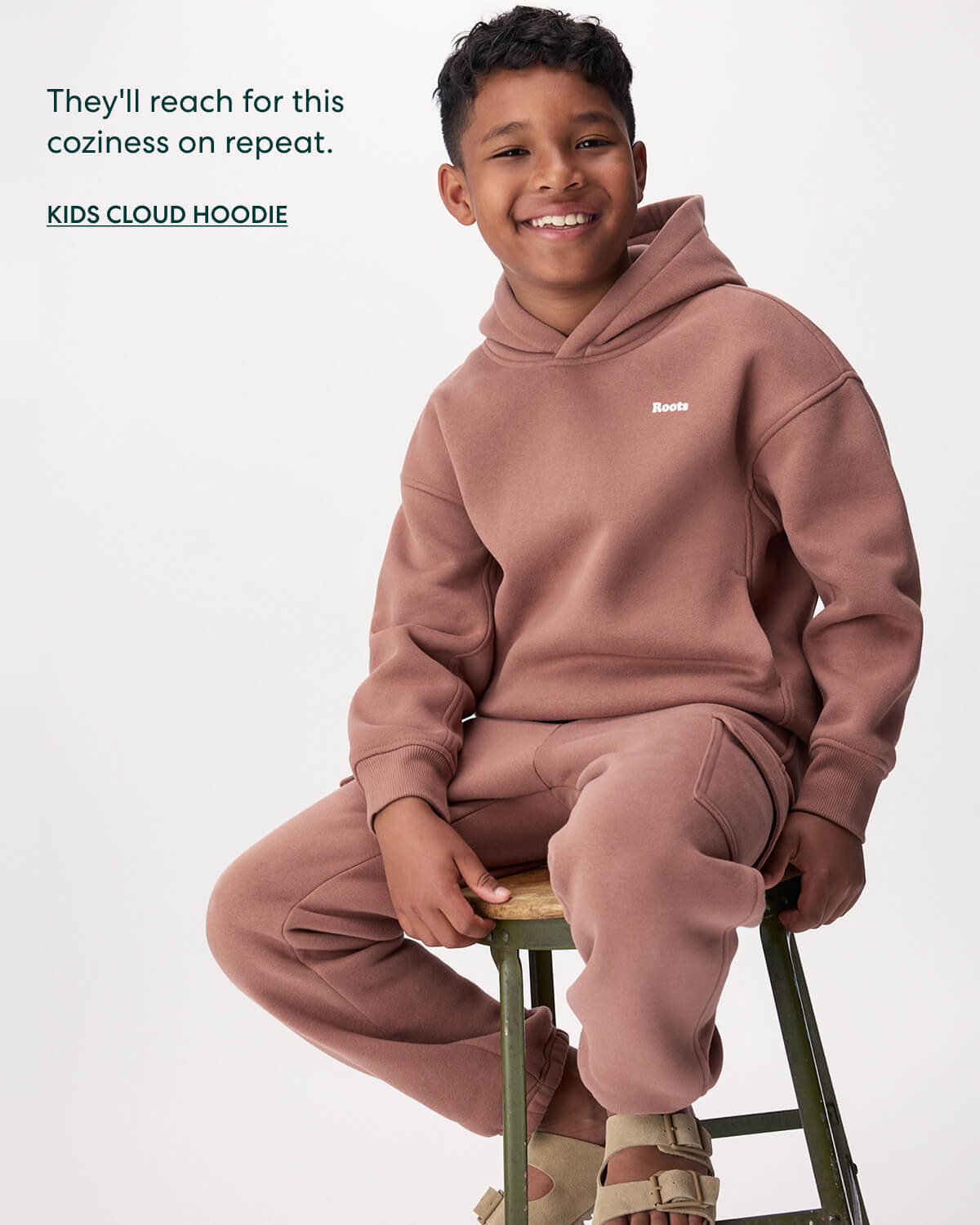 They'll reach for this coziness on repeat.  -  KIDS CLOUD HOODIE