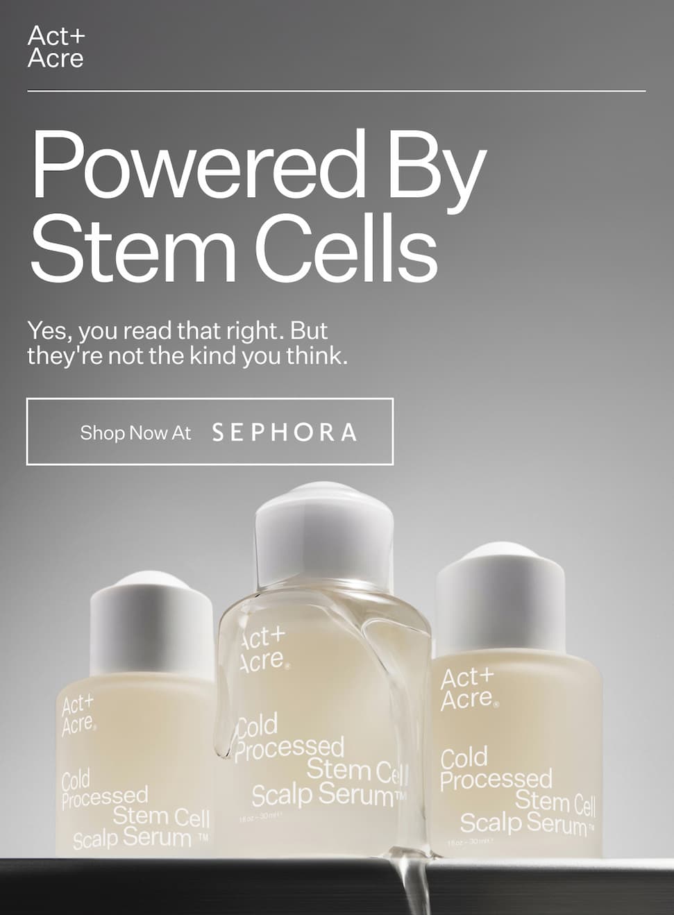 Powered by Swiss Apple Stem Cells for thicker looking hair