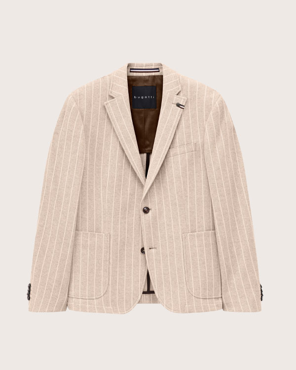 Jersey-Sakko beige