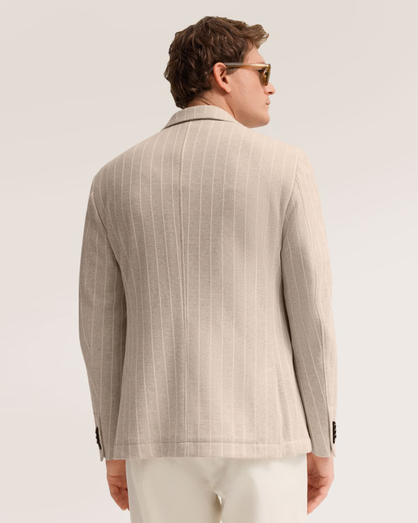 Jersey-Sakko beige