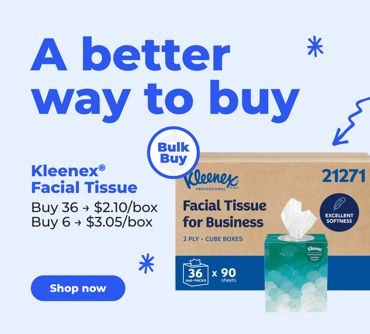 Bulk Buy: Kleenex® Facial Tissue - Shop now