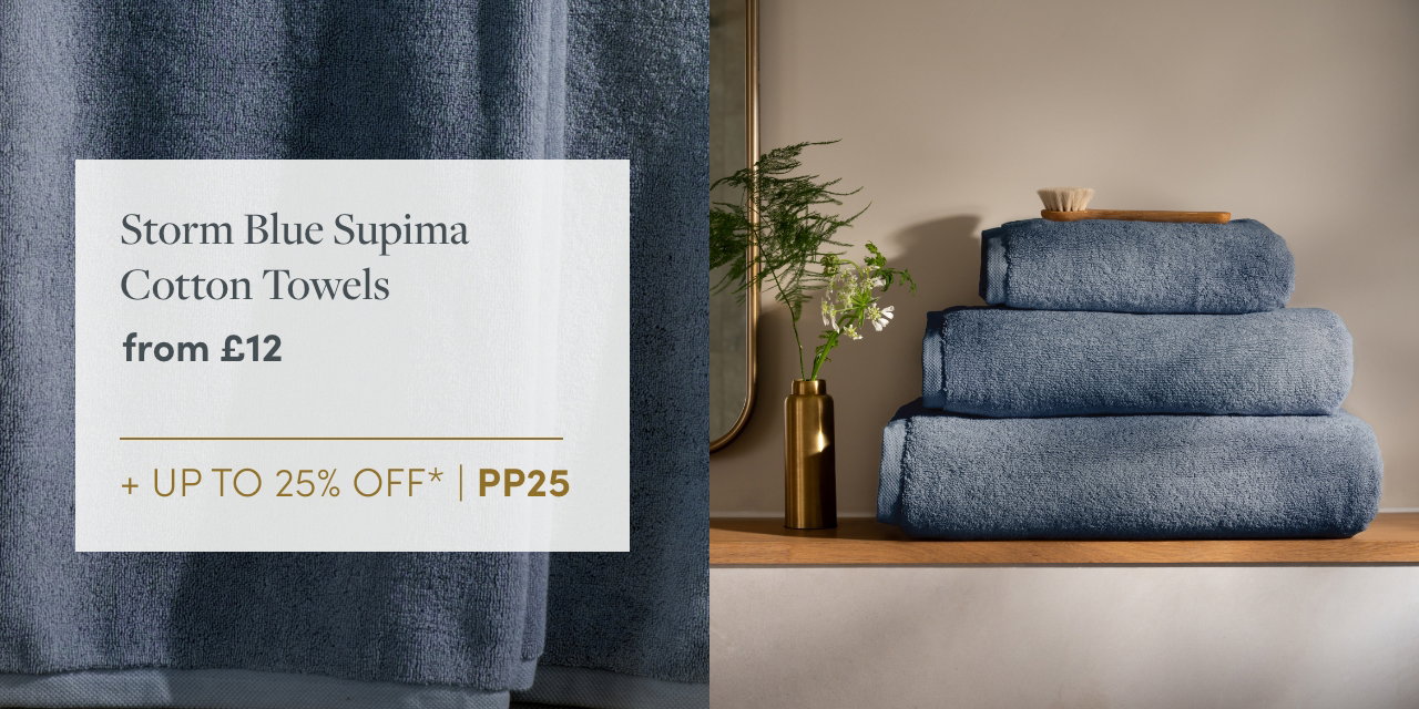 Storm Blue Supima Cotton Towels