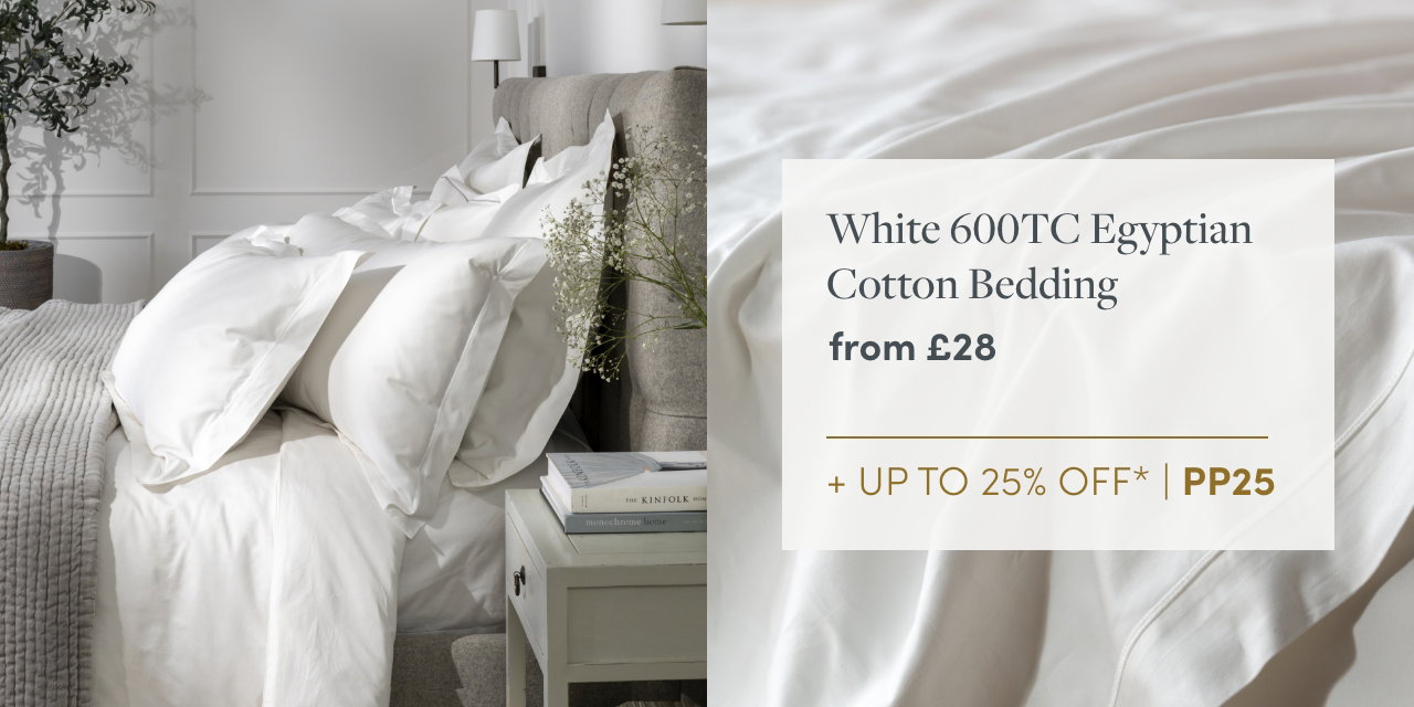 White 600 Thread Count Egyptian Cotton Bedding And Sheets