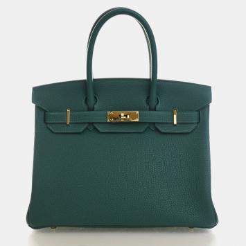 Birkin 30 Malachite Togo Calfs