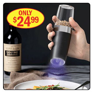 Gravity Electric Salt & Pepper Grinder Set by Chef's Pride™