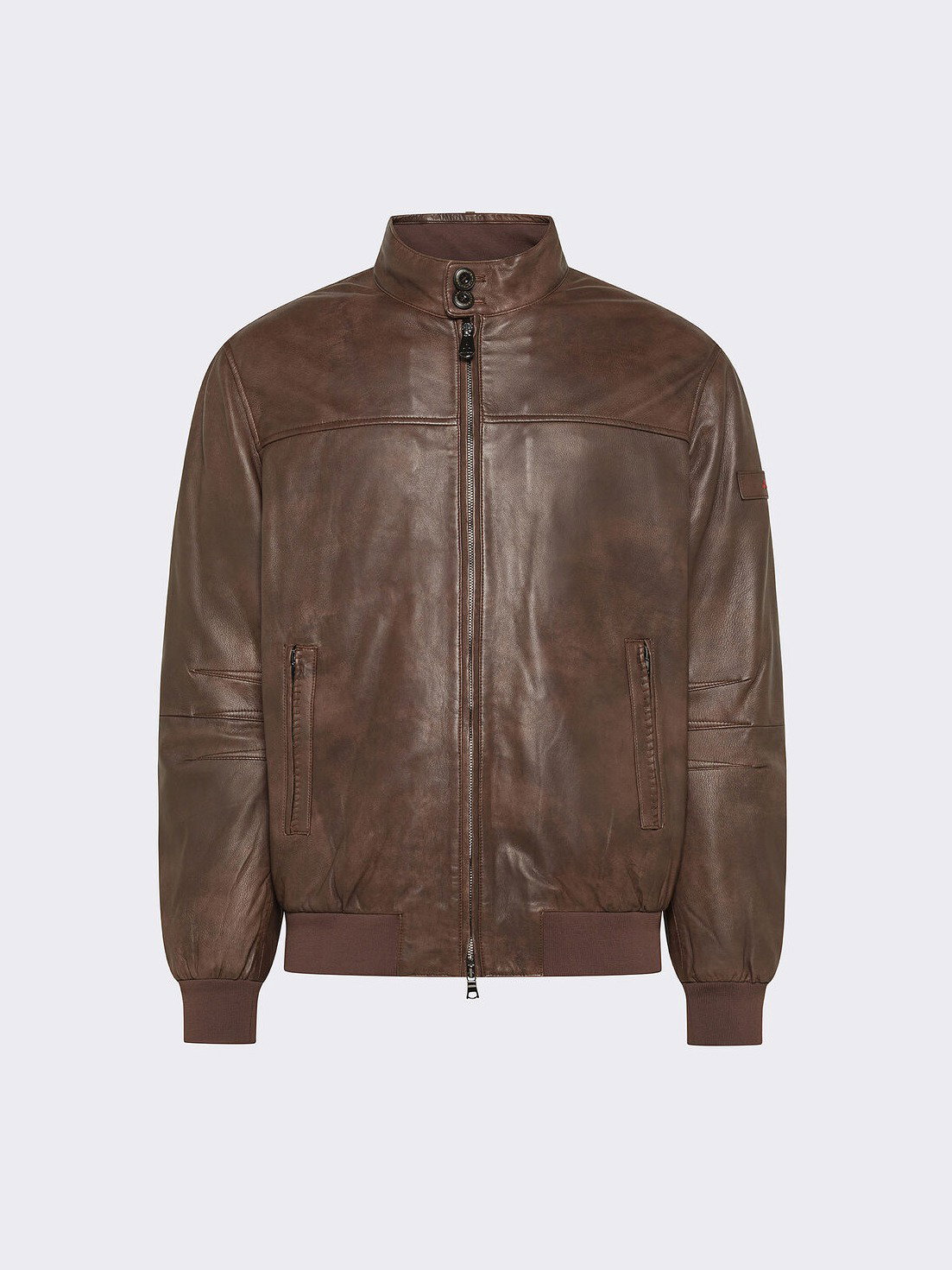 FIONIA TT Aged Leather Bomber Jacket