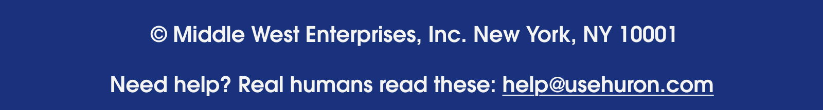 Need help? help@usehuron.com