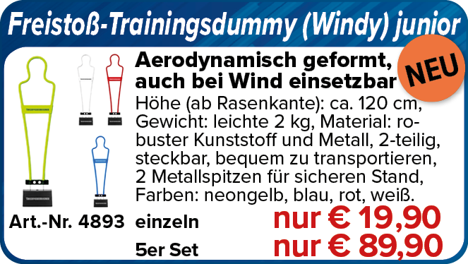 NEU! Freistoß-Trainingsdummy (Windy) junior