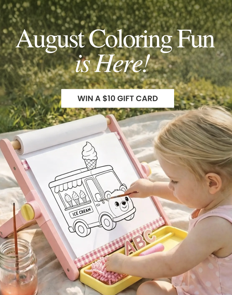 August Coloring Fun is Here! Win a $10 Gift Card.