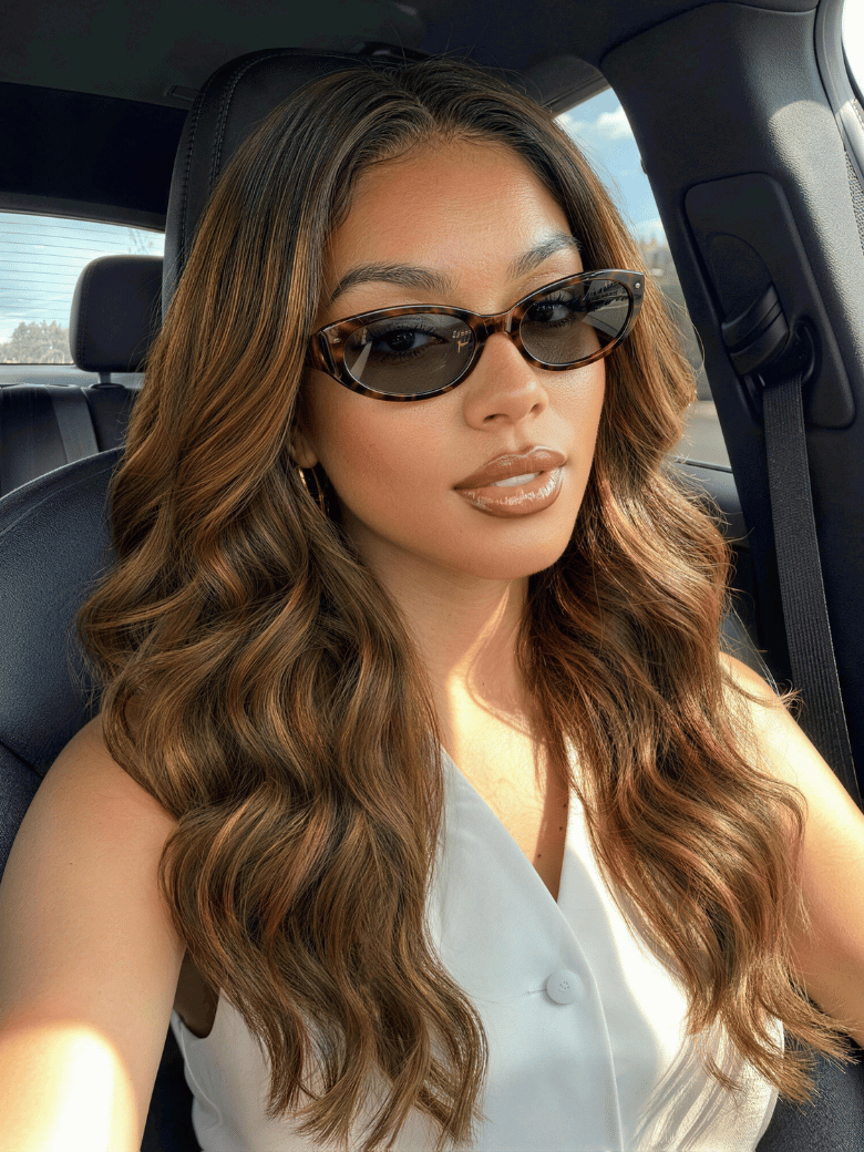 UNice 7x5 Bye Bye Slip™ Balayage Highlight Body Wave & Curtain Bangs Wig – Glueless Lace Pull & Go with Flexible Drawstring