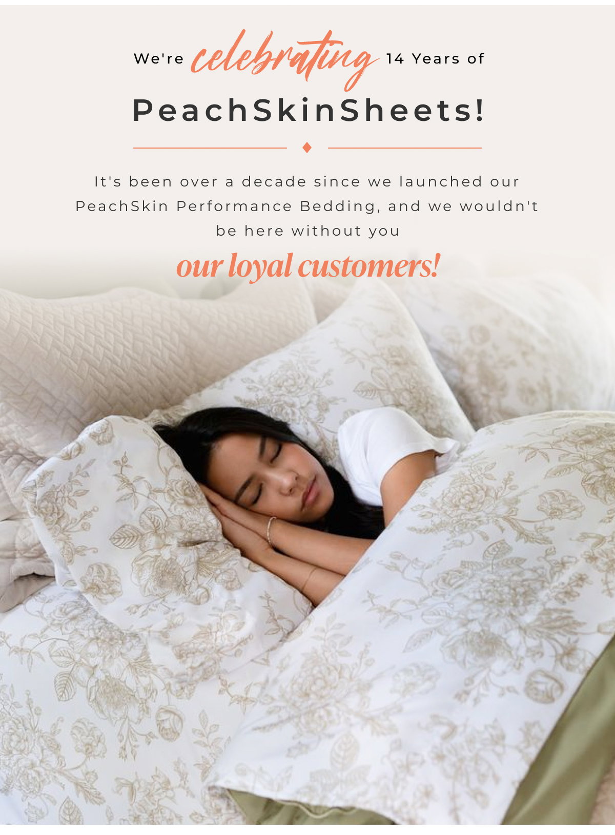 We're celebrating 14 Years of PeachSkinSheets!