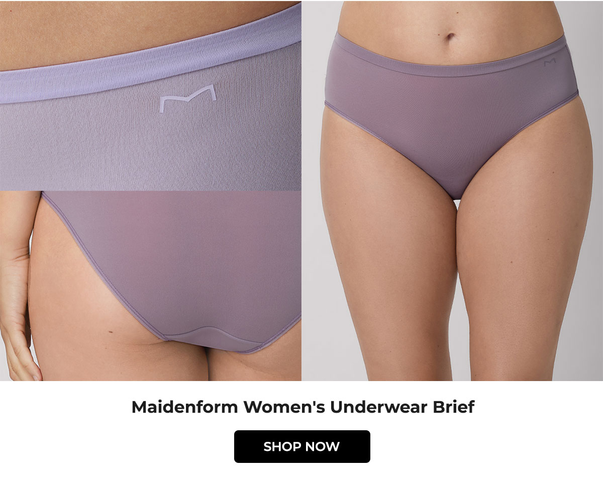 Maidenform Women's Underwear Brief, High-Rise Panties, Buttery Soft, No Visible Panty Lines