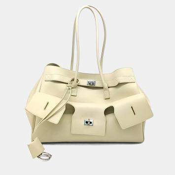 Bel Air Medium White Leather T