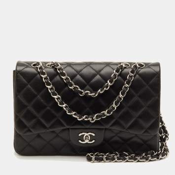 Classic Jumbo Black Quilted Le