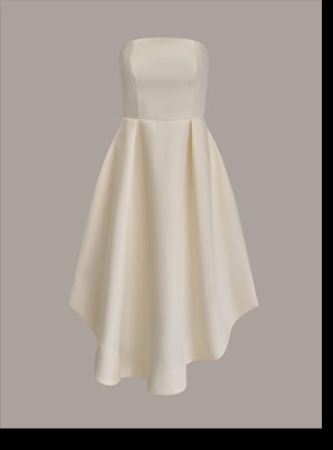 MIKADO STRAPLESS MIDI GOWN