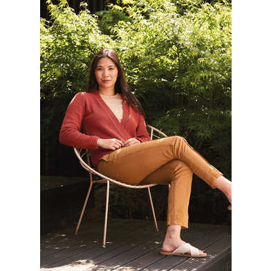 Ambience Knit Cardigan in Rowan Cotton Revive