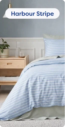 Bamboo Bedding - Harbour Stripe