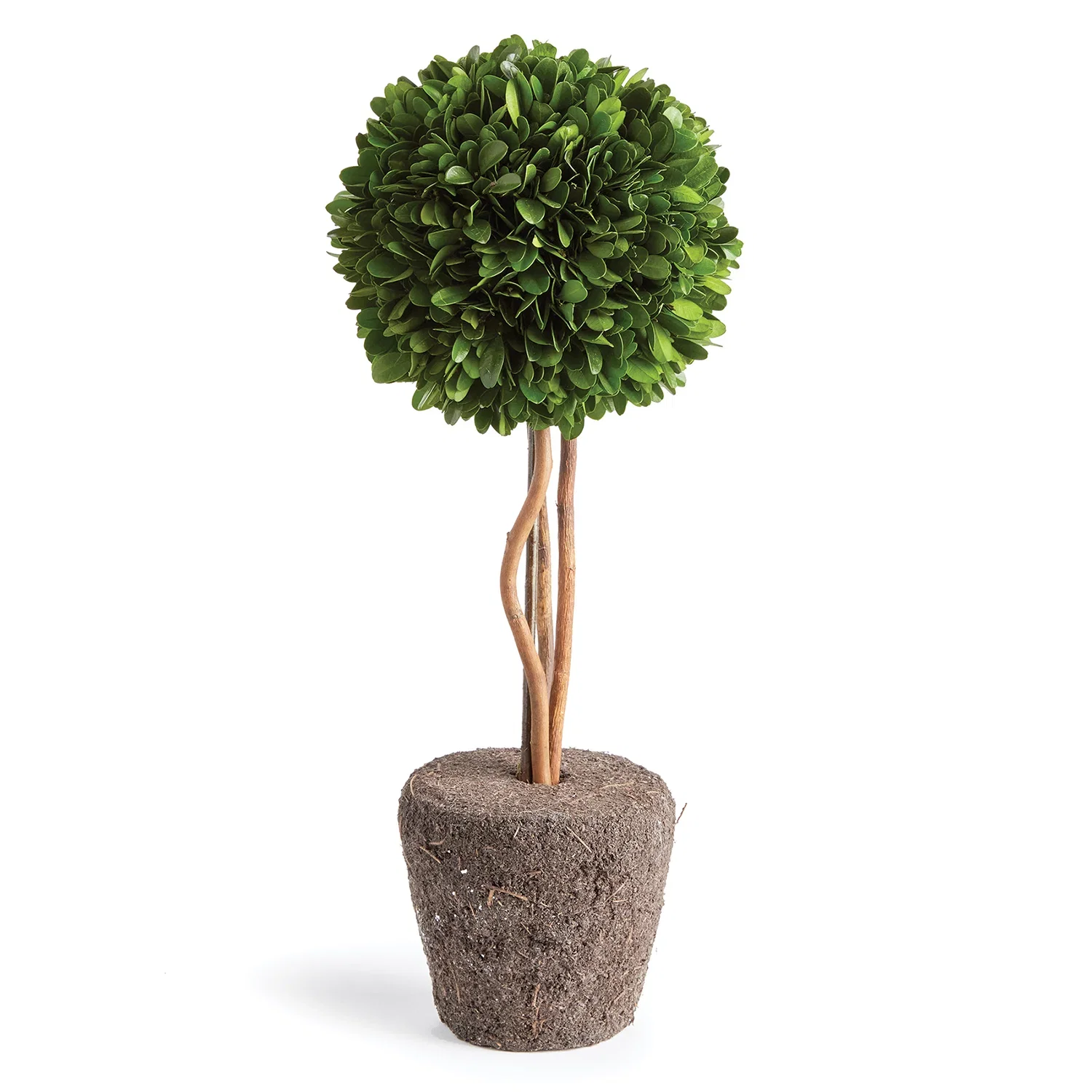 Image of Boxwood Single Sphere Topiary Drop-In Faux Plant