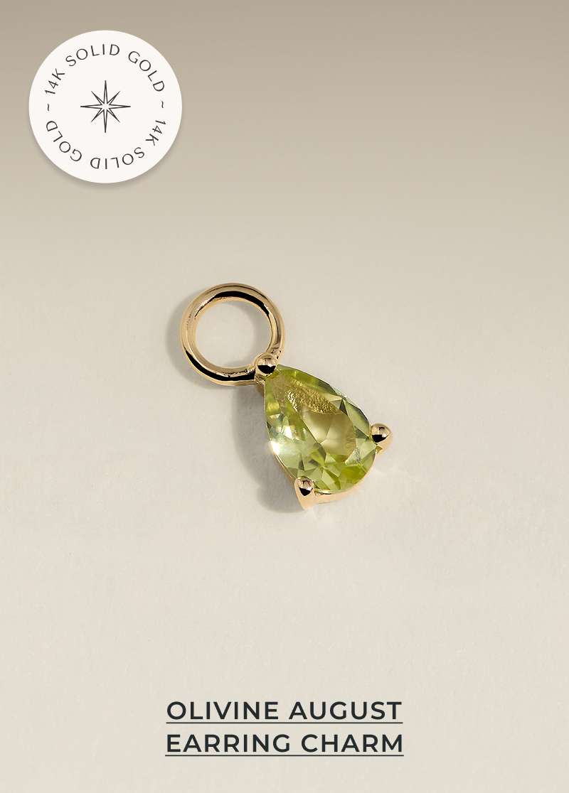 Olivine August clip charm