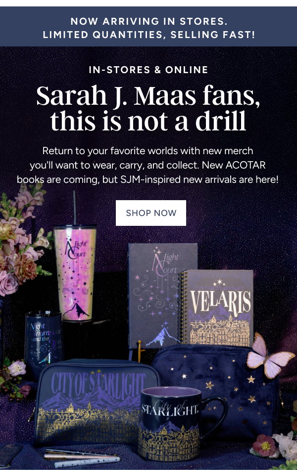 Sarah J. Maas fans, this is not a drill | ACOTAR merch new arrivals
