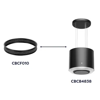 CIARRA Aktivkohlefilter Kohlefilter Ersatzfilter Dunstabzugshaubenfilter Zubehör Filter CBCF0010-OW