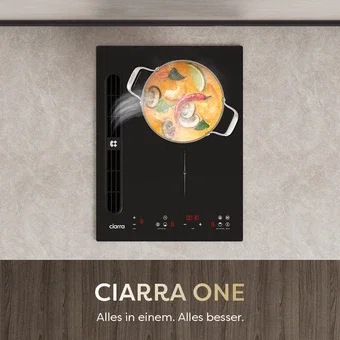 Ciarra ONE- Induktionskochfeld Mit Dunstabzug