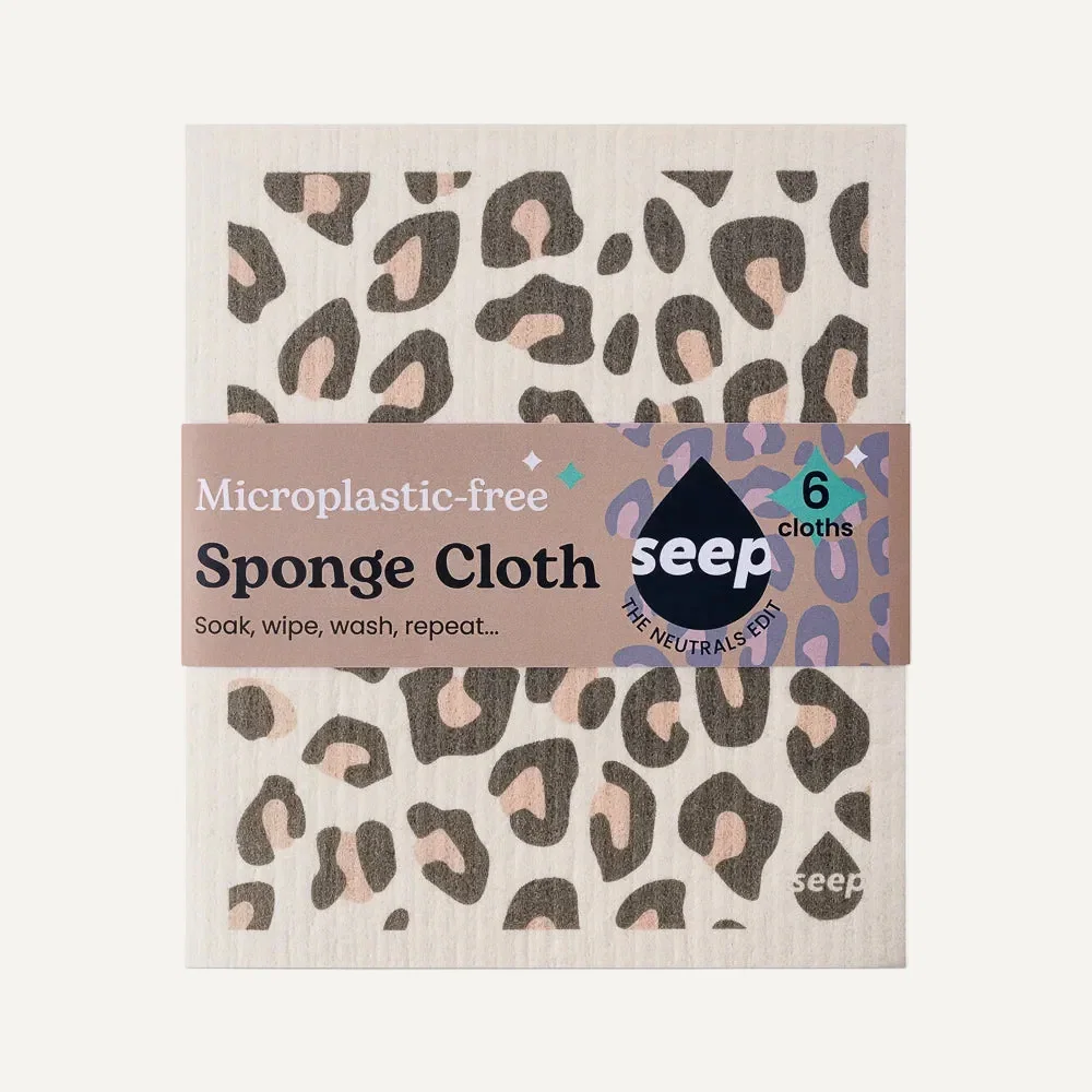 Image of The Wild One - 6 Eco Sponge Cloths