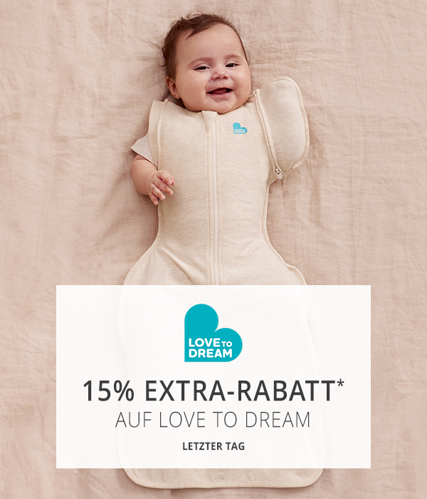 Letzter Tag - 15 % Extra-Rabatt auf Love to Dream* - Jetzt den Babyschlaf stärken!