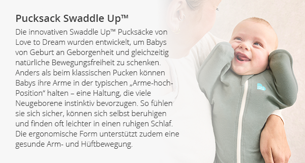 Die innovativen Swaddle Up™ Pucksäcke entdecken