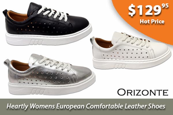 Orizonte Heartly Womens European Comfortable Leather Shoes