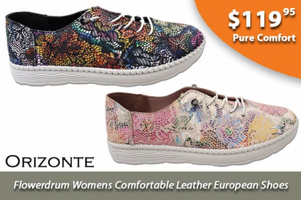 Orizonte Flowerdrum Womens Comfortable Leather European Shoes