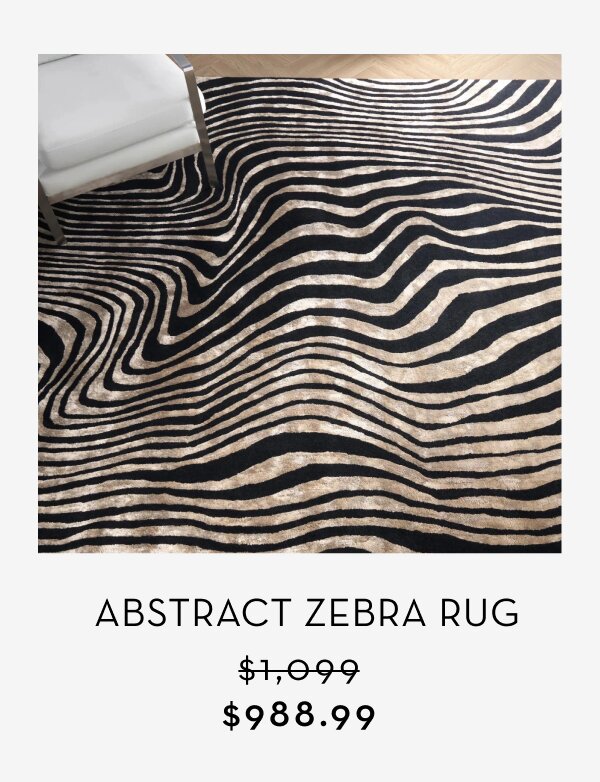 Abstract Zebra Rug