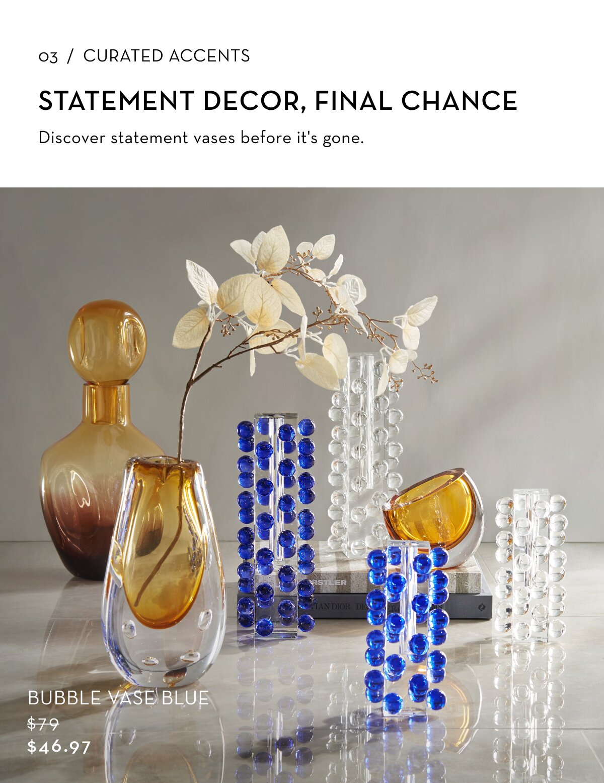 Bubble Vase Blue