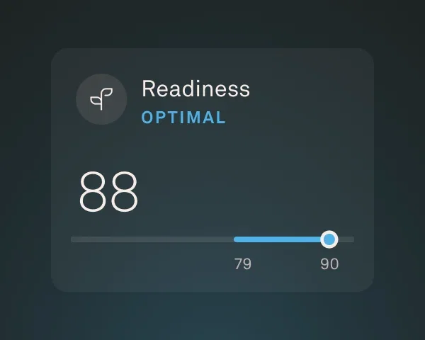 Readiness Score example in Oura App