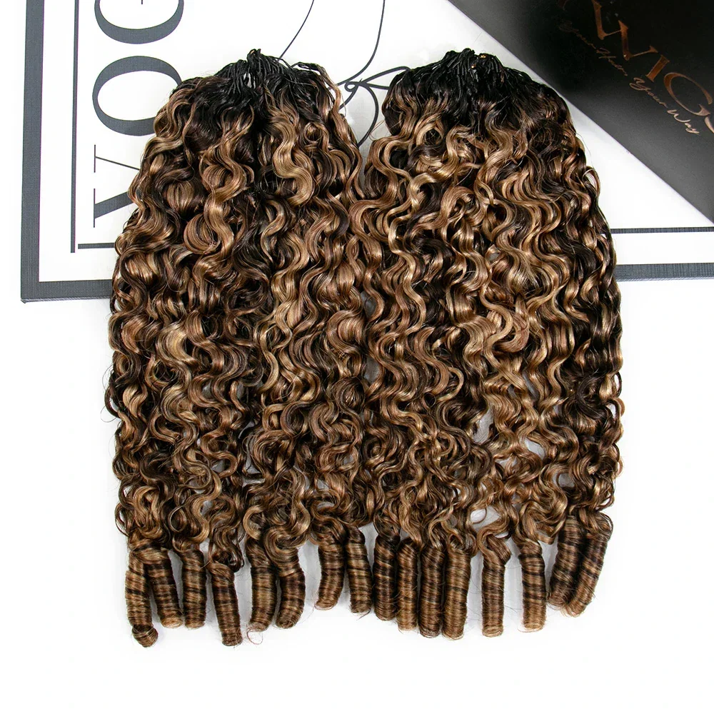 #T1B/4/27/30 Mix Blend Water Curly Crochet Human Hair