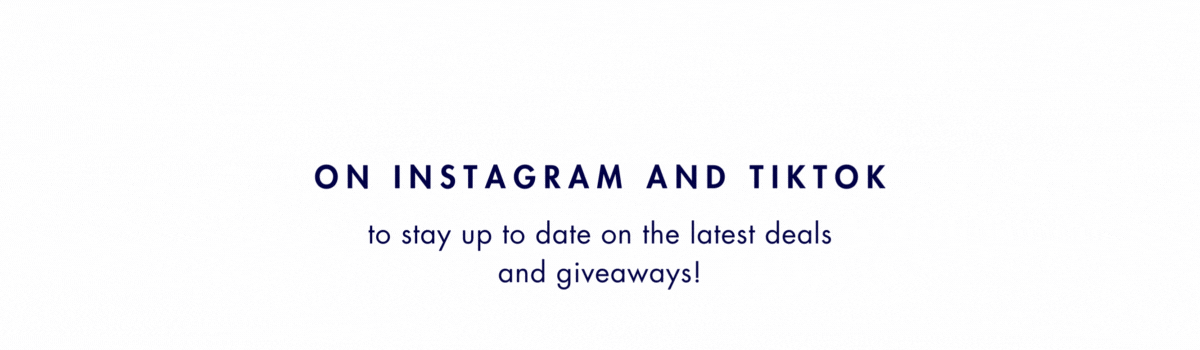 Follow us on Instagram and TikTok