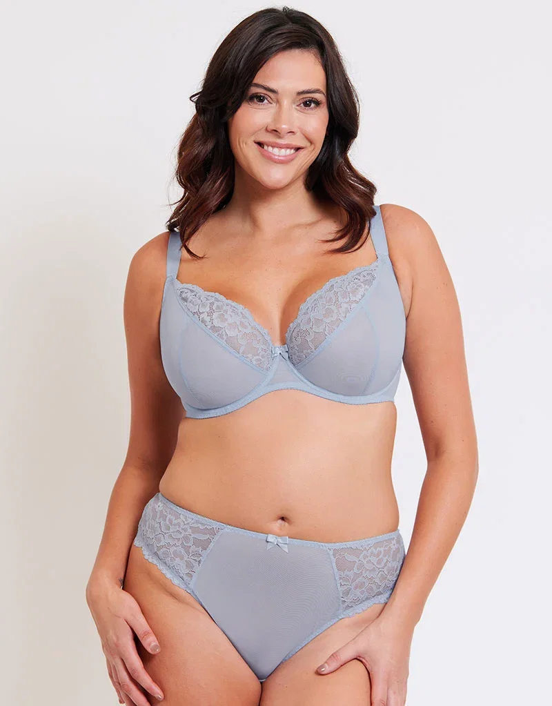 Flirtelle Chloe Plunge Bra Powder Blue