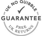 UK No Quibble Guarantee + Free UK Returns