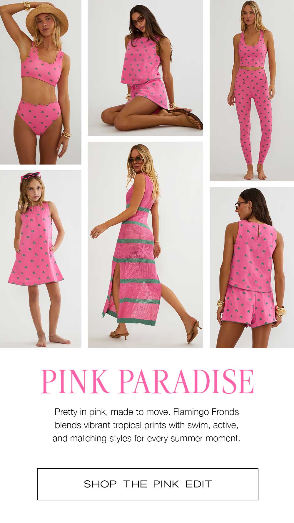 Pink Flamingo Fronds