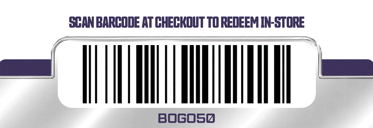 Scan the barcode in-store to claim your discount