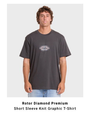 Rotor Diamond Premium Short Sleeve Knit Graphic T-Shirt