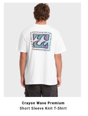 Crayon Wave Premium Short Sleeve Knit T-Shirt
