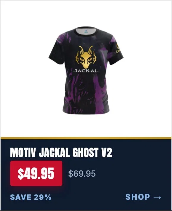Motiv Jackal Ghost V2 Semi-Custom CoolWick bowling jersey