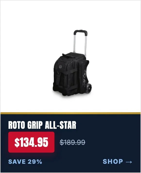 Roto Grip All-Star Edition Blackout 2 Ball Double Roller bowling bag