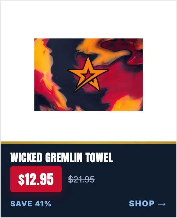 Roto Grip Wicked Gremlin bowling towel