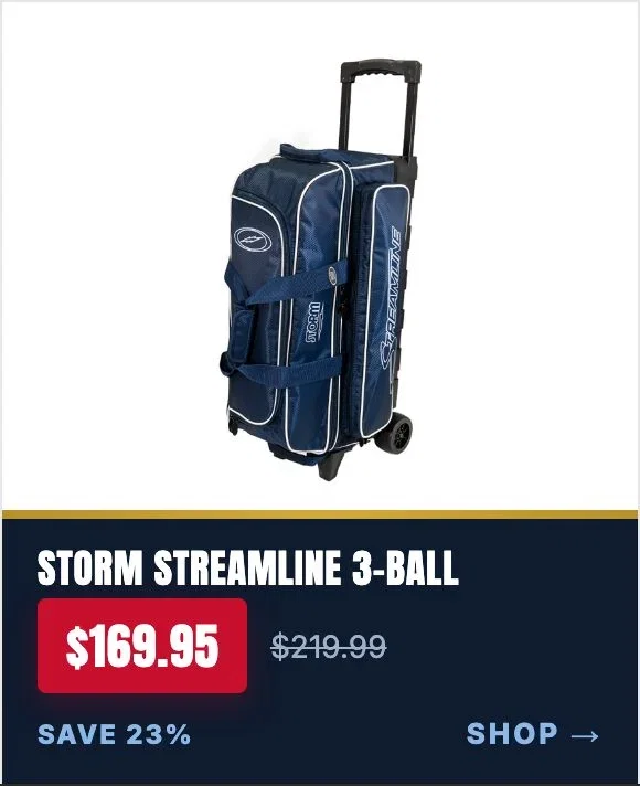Storm Streamline 3 Ball Roller Diamond Navy Grey bowling bag
