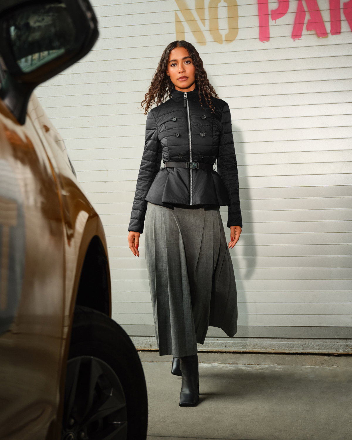 SERAFINA Quilted Belted Jacket