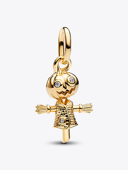 Pumpkin Scarecrow Dangle Charm 