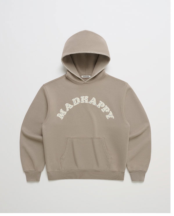 Ditsy Cooper Fleece Hoodie - Dust