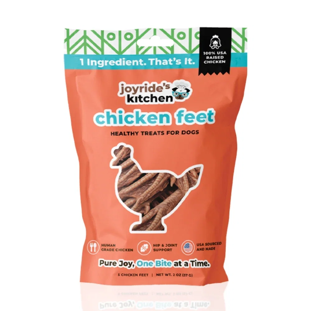 Image of Joyride's Kitchen USA Chicken Feet Dehydrated Dog Treats